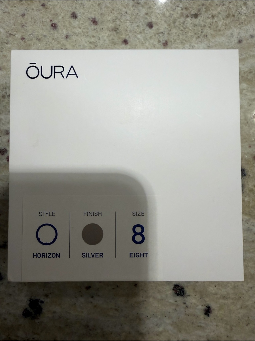 Oura Ring Gen 3 Horizon Silver Size 8